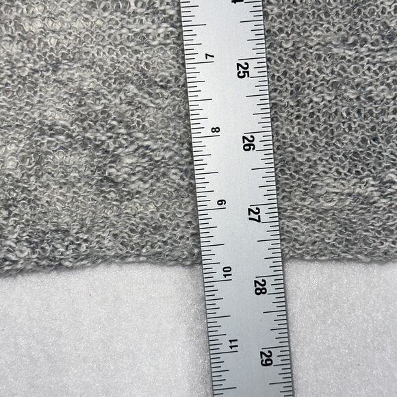 Abercrombie Kids Gray Knit Open Front Cardigan/Vest Lace Back Floral Size XL - Picture 9 of 12